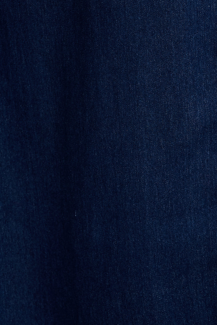 PRE ORDER Fine Form Midi Dress in Indigo Denim fabric