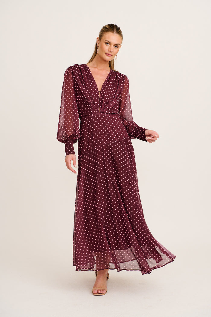 Martina Maxi Dress in Green Watercolour Chiffon St Frock Martina Maxi Dress in Green Watercolour Chiffon St Frock
