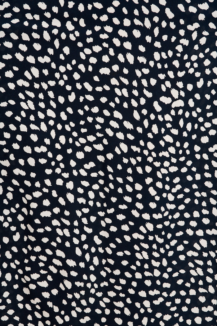 Trend Setter Midi Dress in Navy with White Speckle fabric