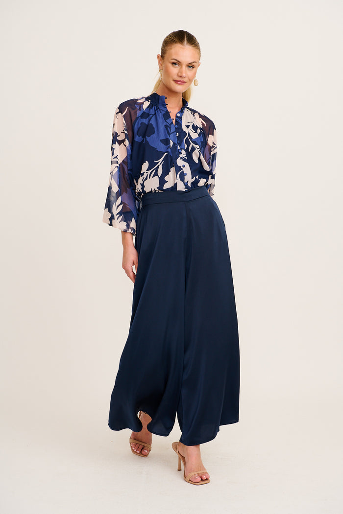 Subtle Allure Pant in Navy full length