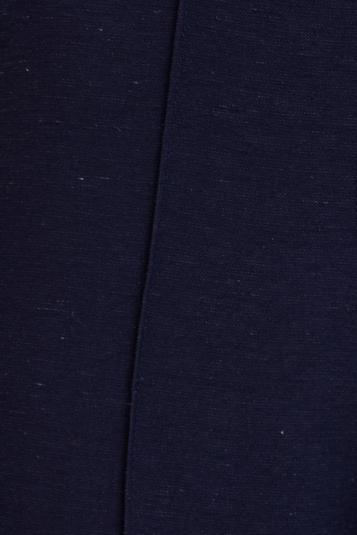 Power Dressing Pant in Navy Linen Blend fabric