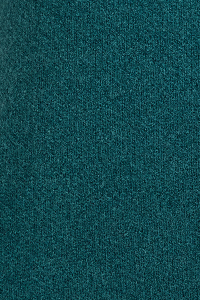 Standout Knit Cardigan in Teal fabric