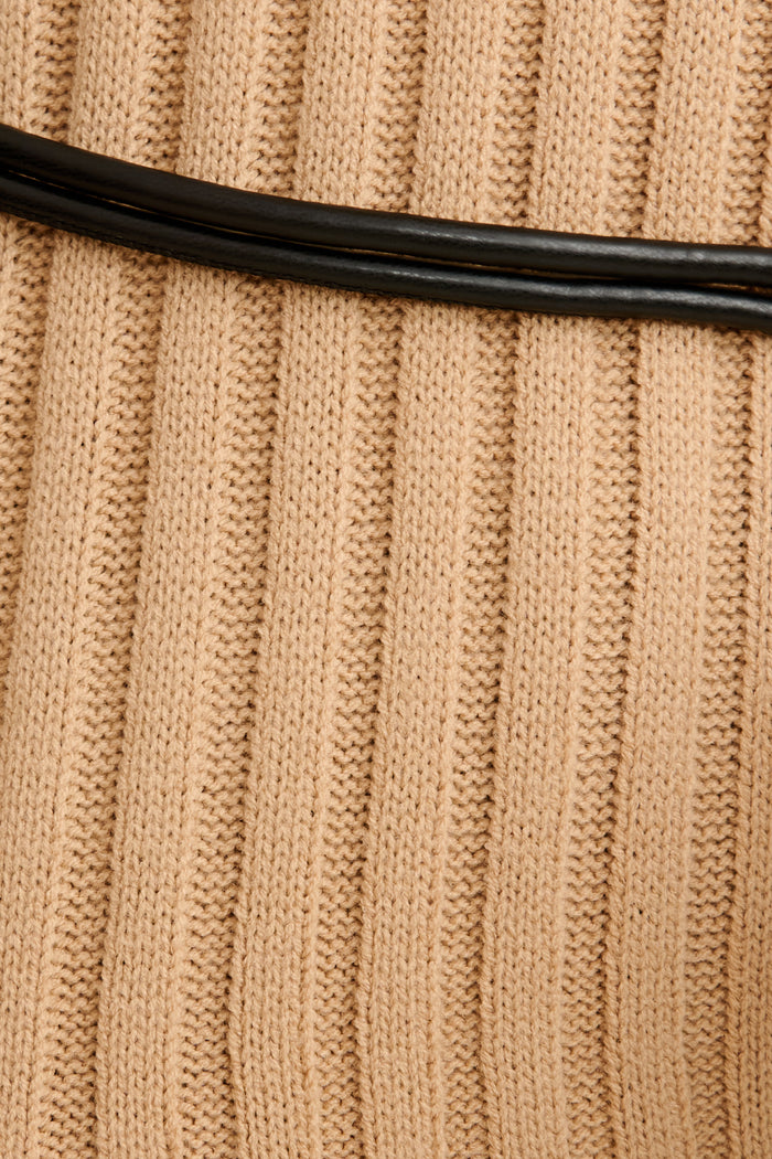 Sculpted Knit in Taupe fabric