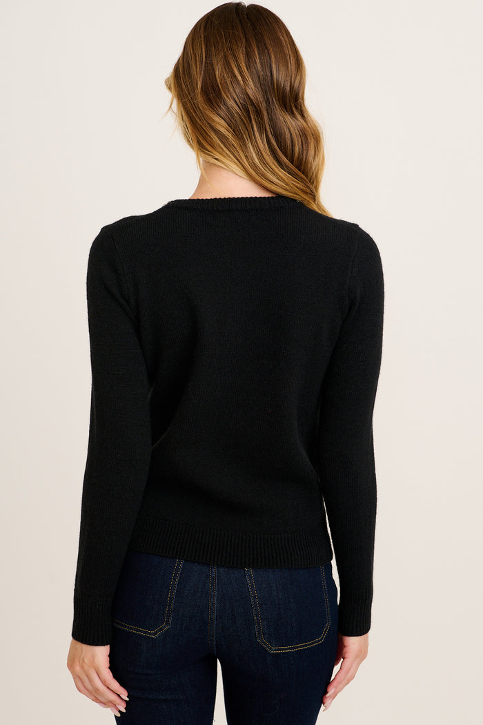 Gemshine Jewel Knit in Black back