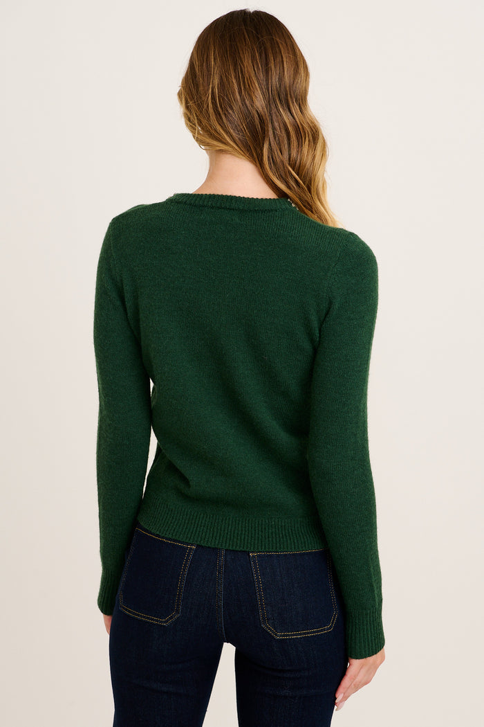 Gemshine Jewel Knit in Emerald back