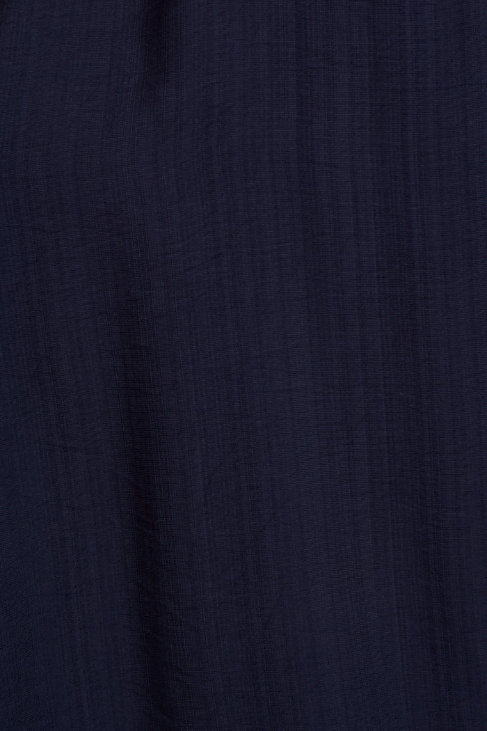 Elana Midi Shirt Dress in Navy fabric