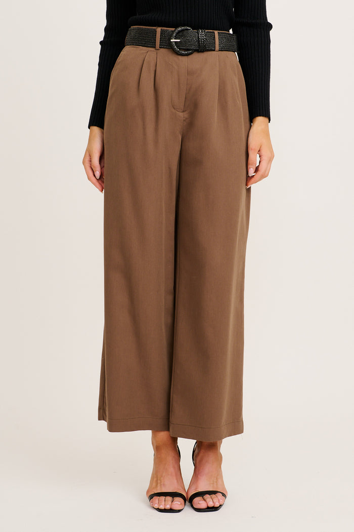 Lyla Pant in Chocolate front