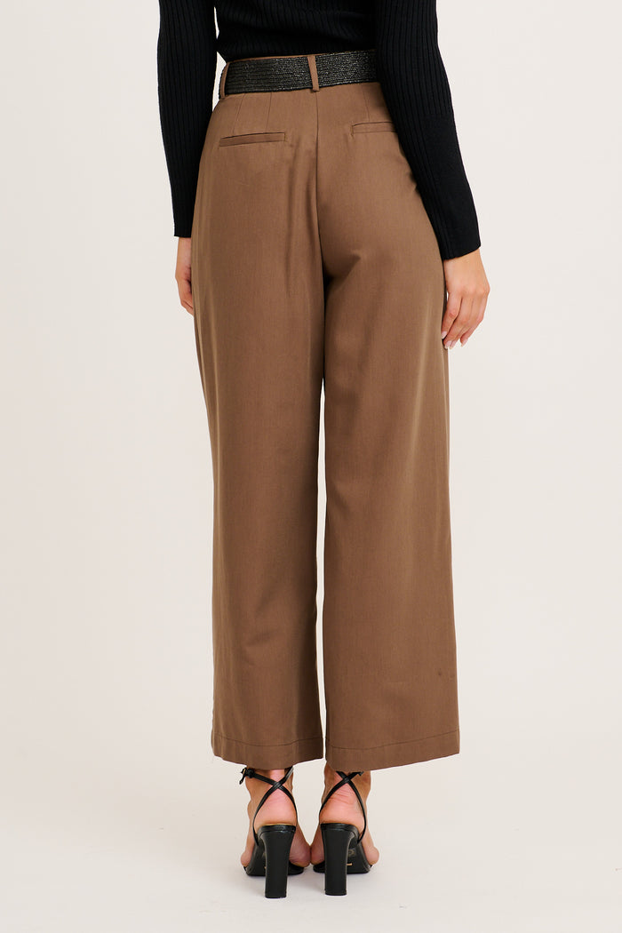 Lyla Pant in Chocolate back