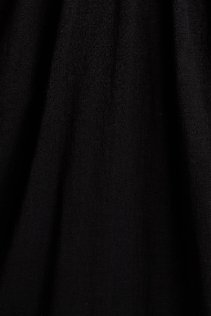 Golden Moon Maxi Dress in Black Cotton fabric
