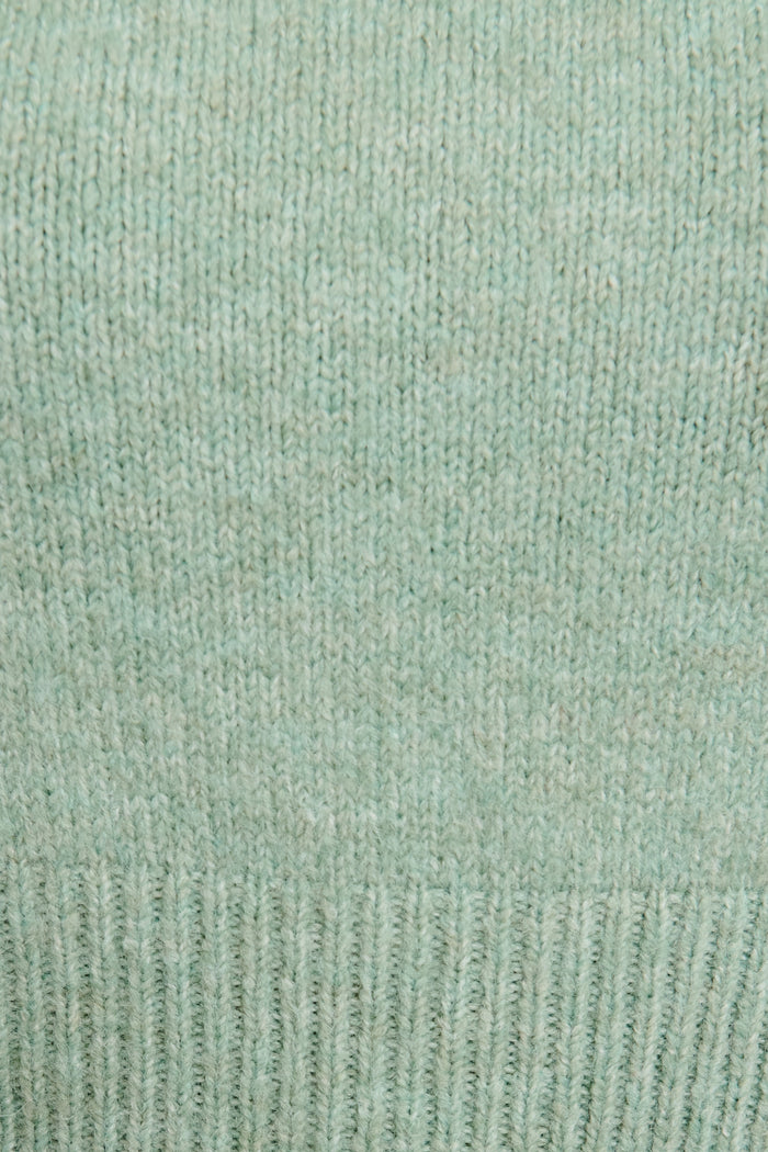 Soft Layers Knit Tank Top in Sage Green Marle Wool Blend fabric