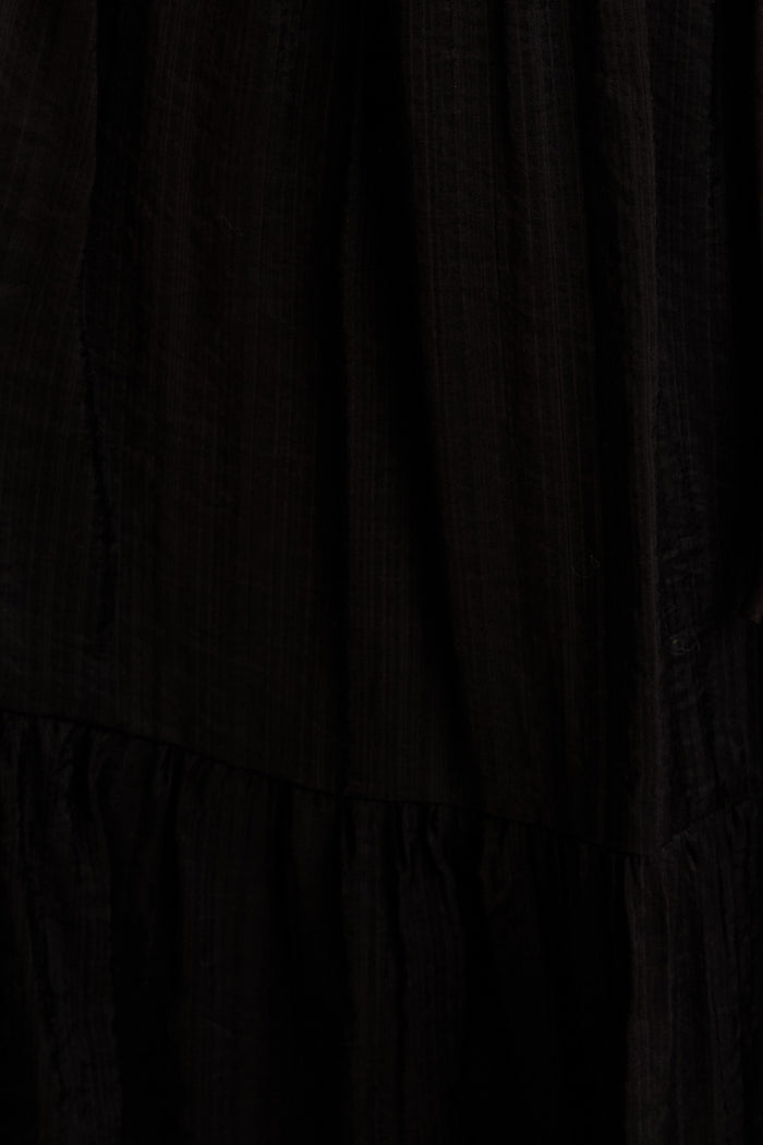 Hyacinth Midi Dress in Black fabric