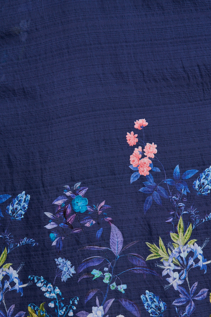 Midnight Maxi Dress in Navy Floral fabric