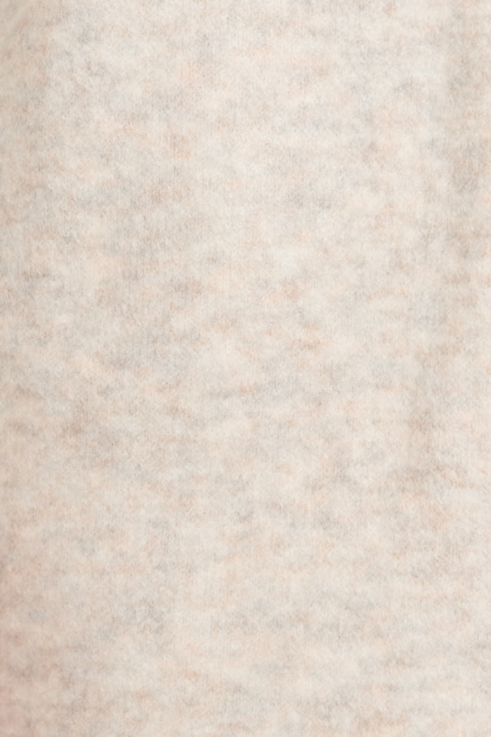 Twirl And Knit Coatigan in Grey Marle Wool Blend fabric
