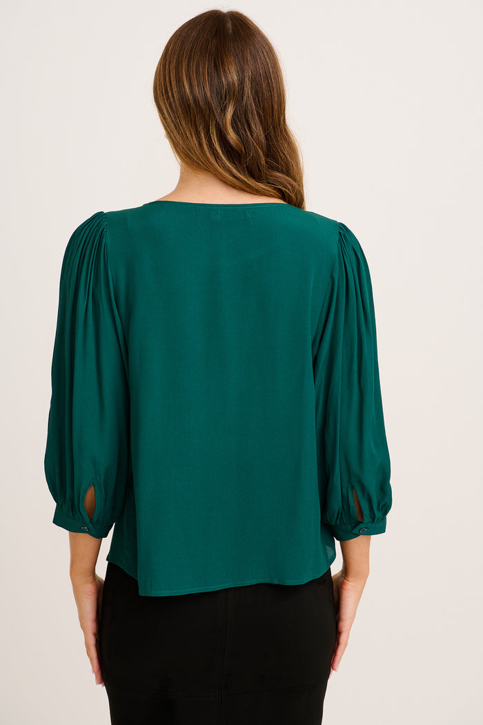 Danity Glow Top in Emerald back