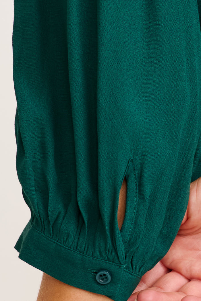 Danity Glow Top in Emerald detail