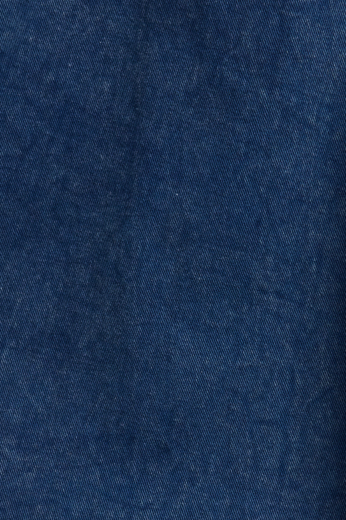 Heritage Maxi Shirt Dress in Indigo Cotton Twill fabric