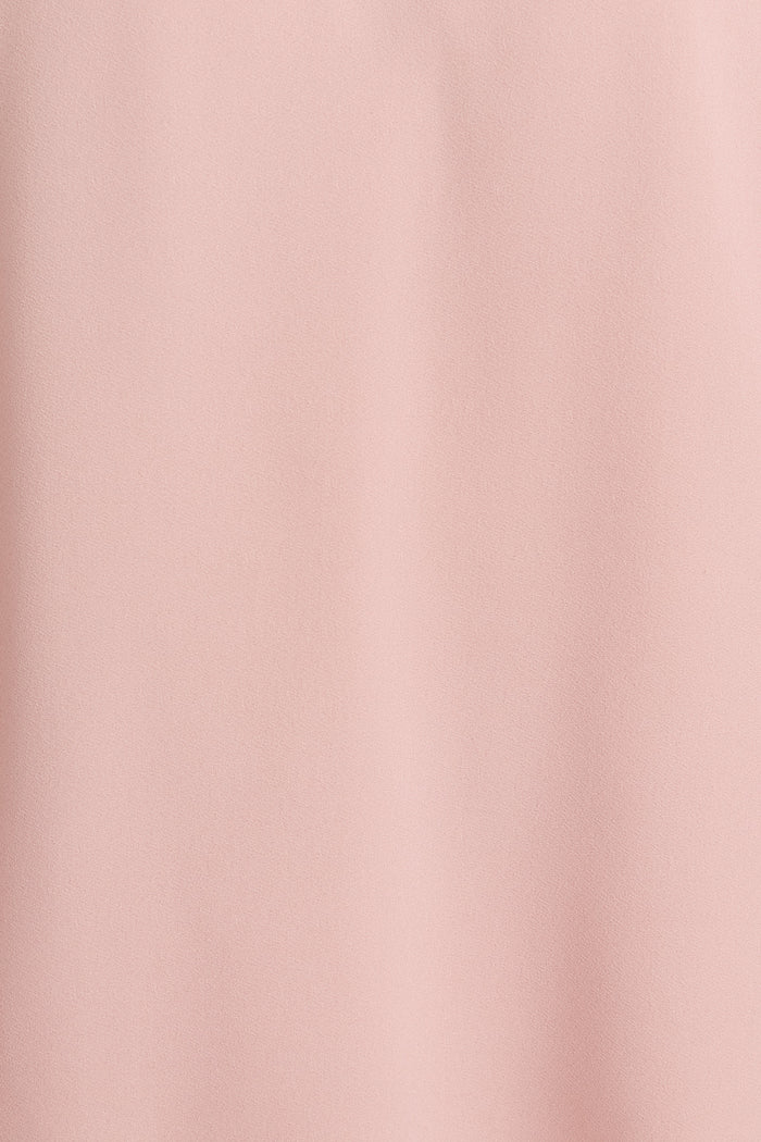 Soft Silhouette Top in Dusty Pink Chiffon fabric