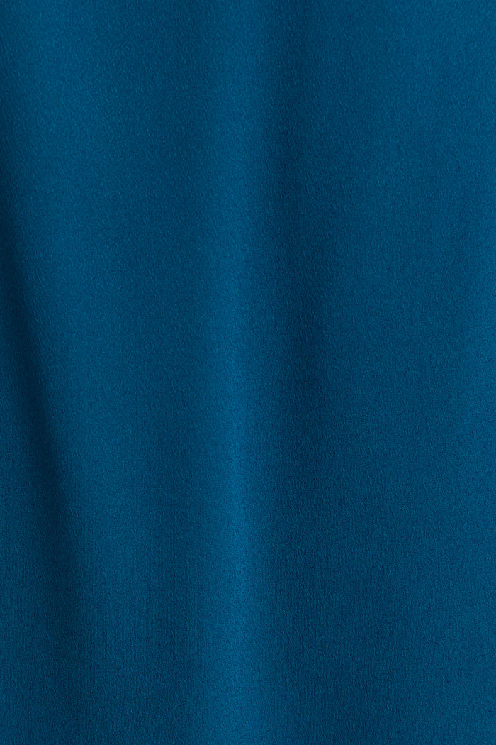 Soft Silhouette Top in Teal Chiffon fabric