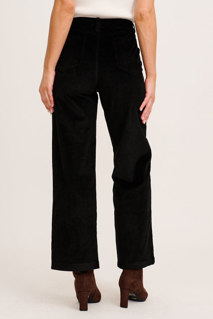 Swift Pant in Black Corduroy back