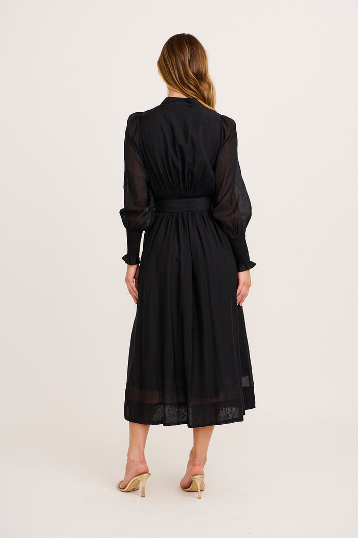 Ramona Maxi Dress in Black back