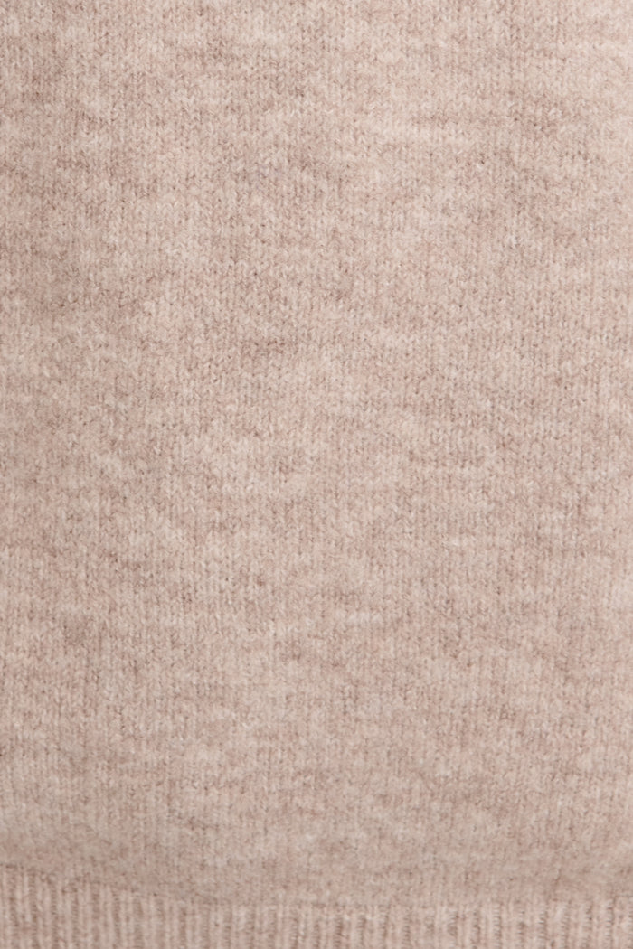 Solace Knit in Beige Marle fabric