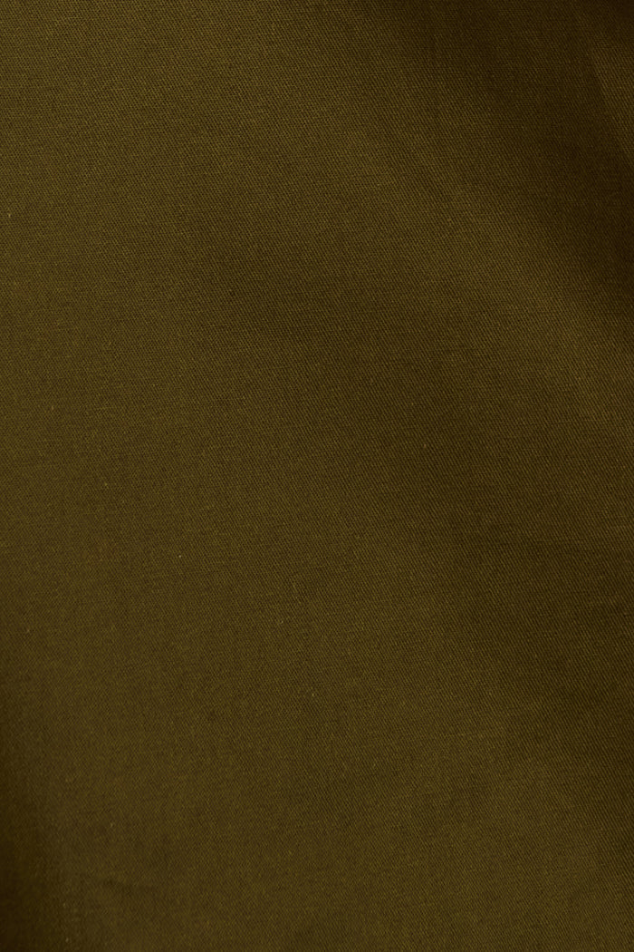 Cottesloe Shirt Dress in Khaki Cotton fabric