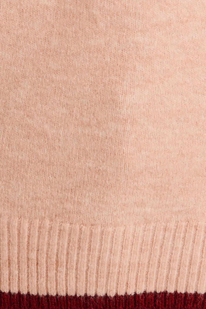 Signe Knit in Blush Marle fabric