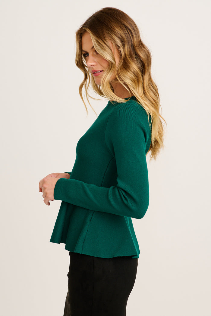Linnea Knit Top in Green side