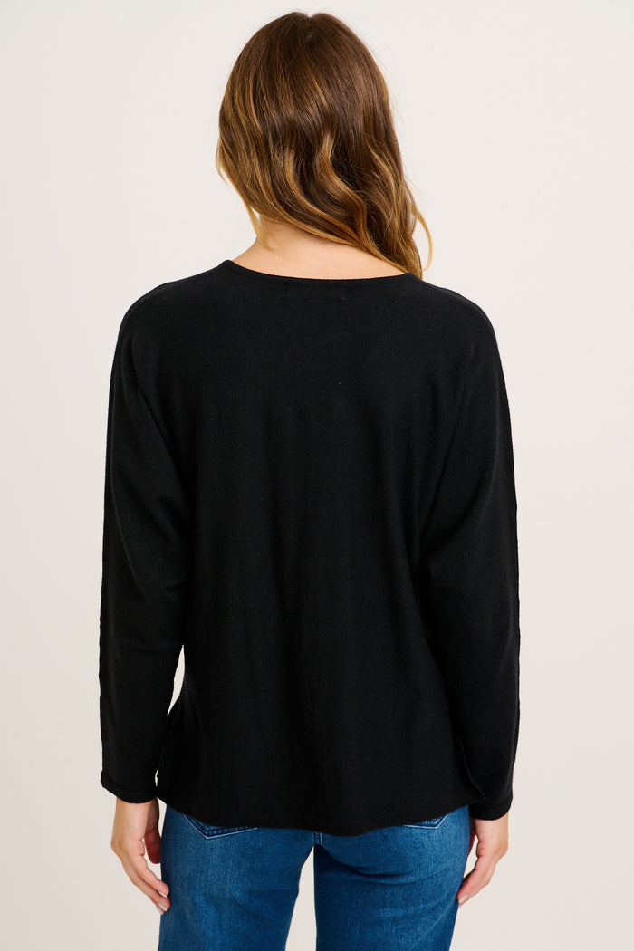 Freja Knit in Black back