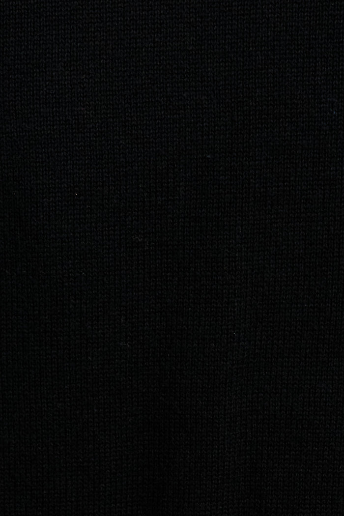 Saga Knit in Black Cotton fabric