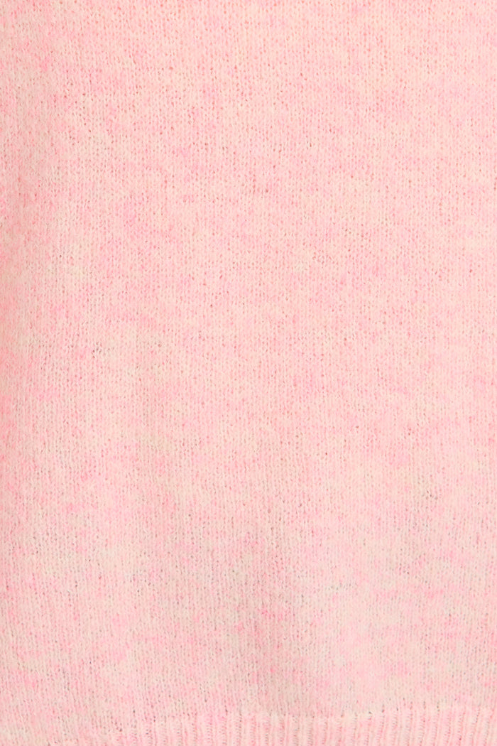 Mix Up Knit in Blush Pink Wool Blend fabric
