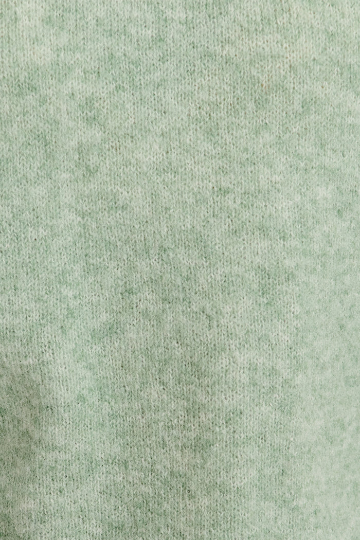 Mix Up Knit in Sage Wool Blend fabric