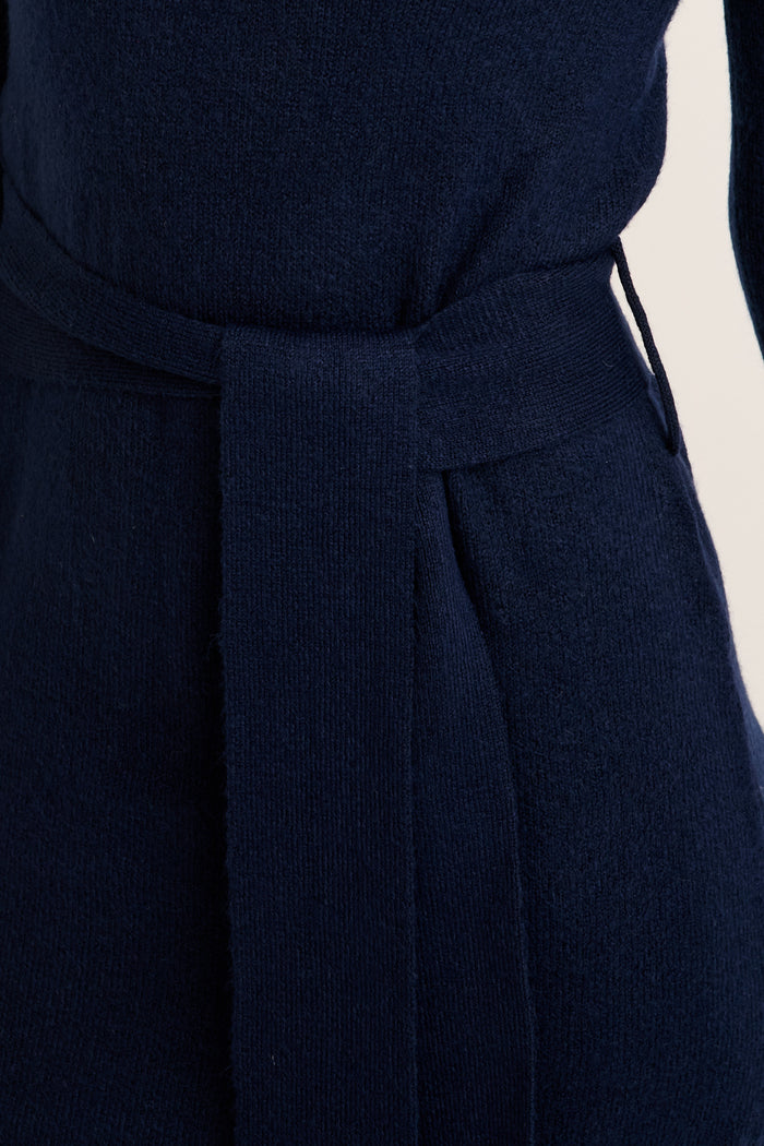 Periscope Midi Knit Dress in Navy detail