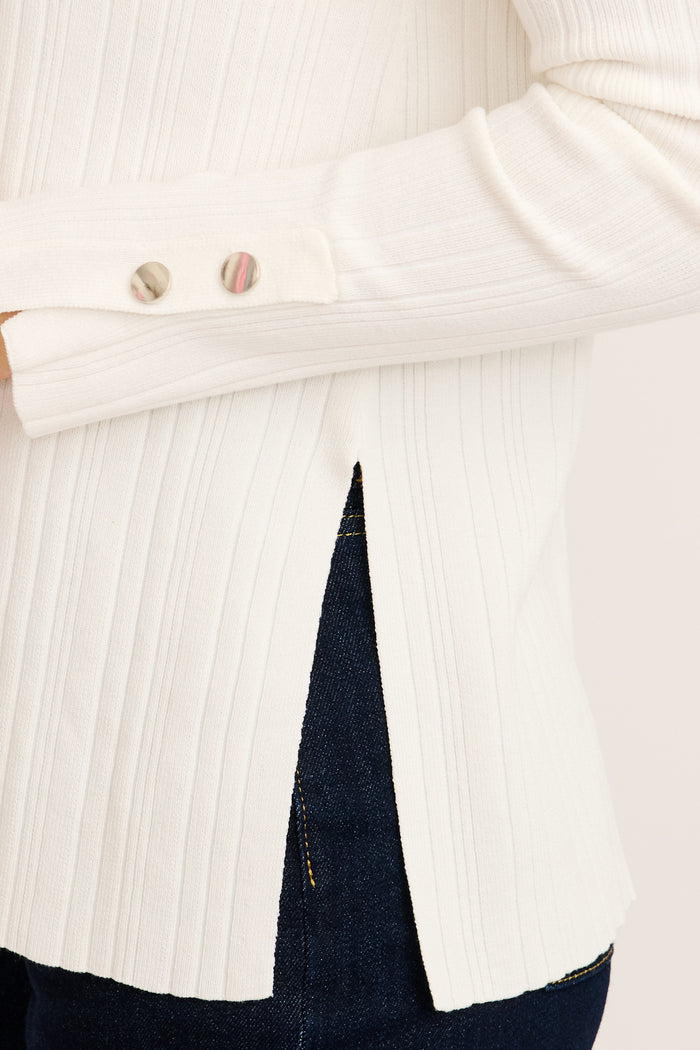 Maddalena Knit in White detail
