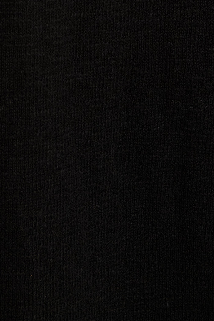 Day Break Knit Cardigan in Black Cotton fabric