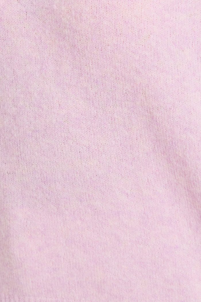Mix Up Knit in Lilac Wool Blend fabric