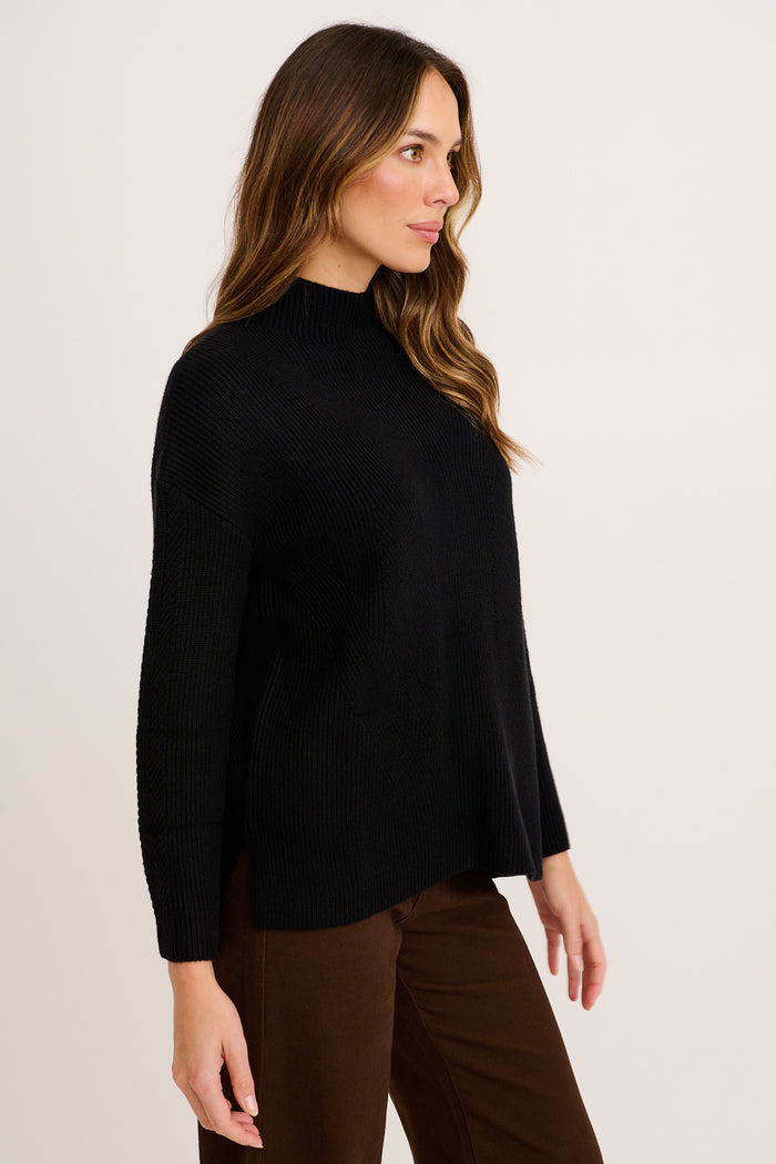 Zephyr Knit in Black side