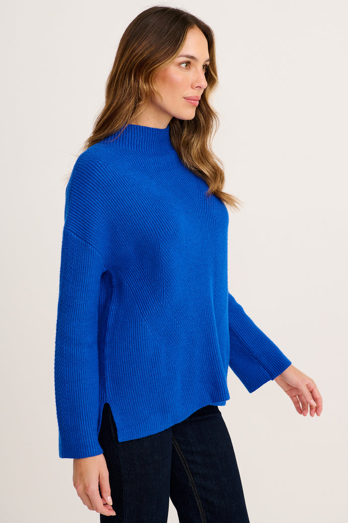 Zephyr Knit in Cobalt Blue side
