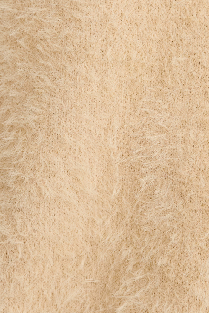 Verbena Knit Cardigan in Beige fabric