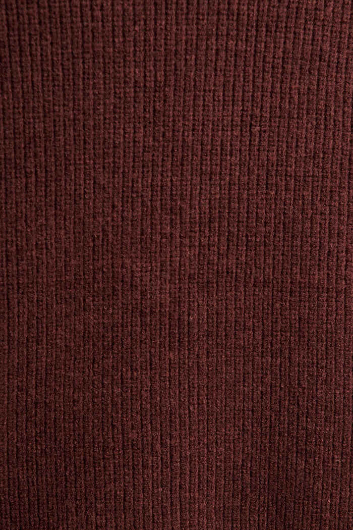 Sweet Memory Tie Front Knit Cardigan in Chocolate fabric