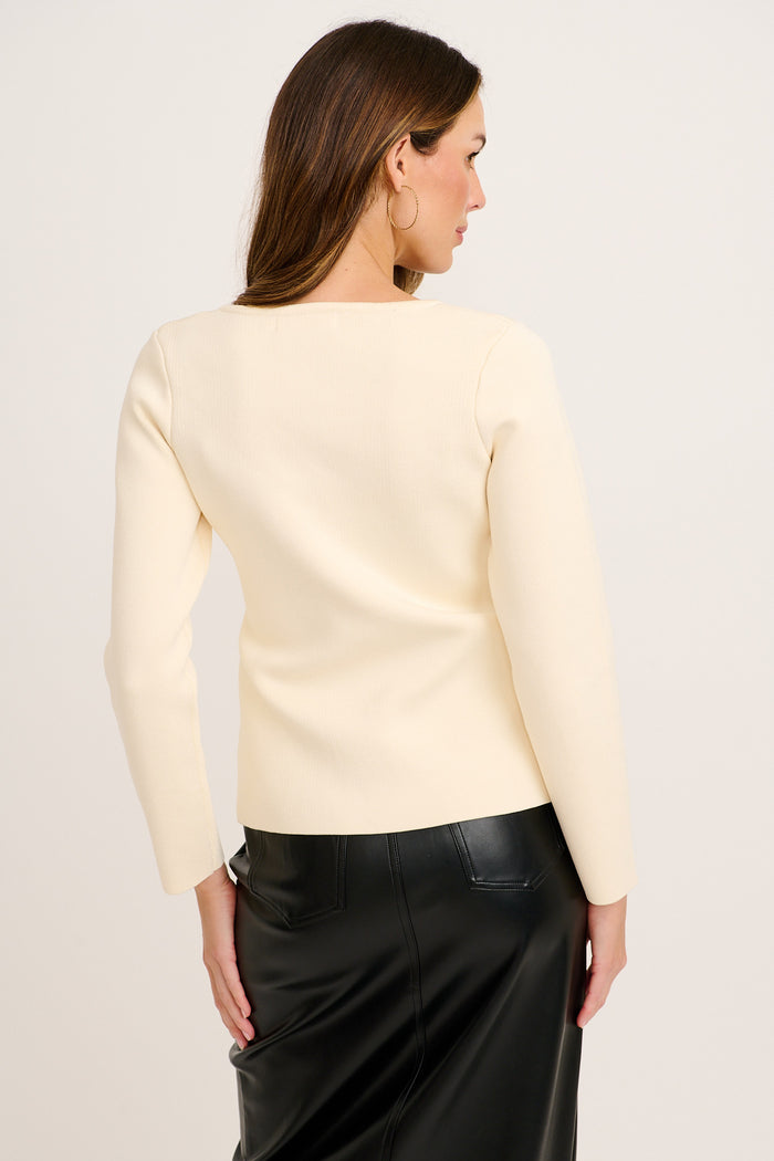 Dignify Knit in Cream back