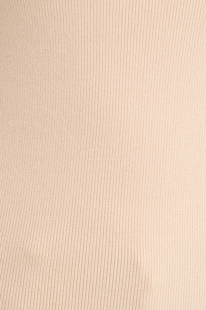 Quick Win Knit Top in Beige fabric