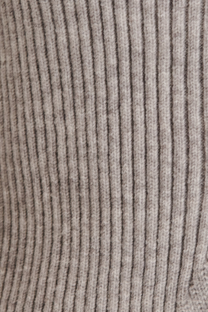 Blurred Lines Knit Cardigan in Grey fabric