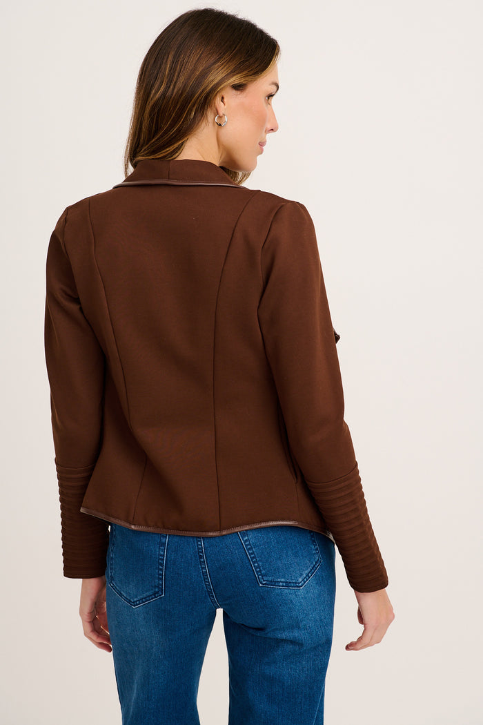 Lyndall Jacket In Chocolate back