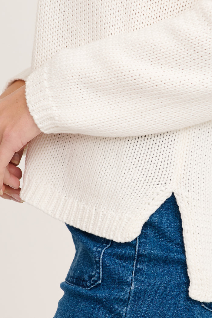 Smooch Knit in Cream Cotton detail