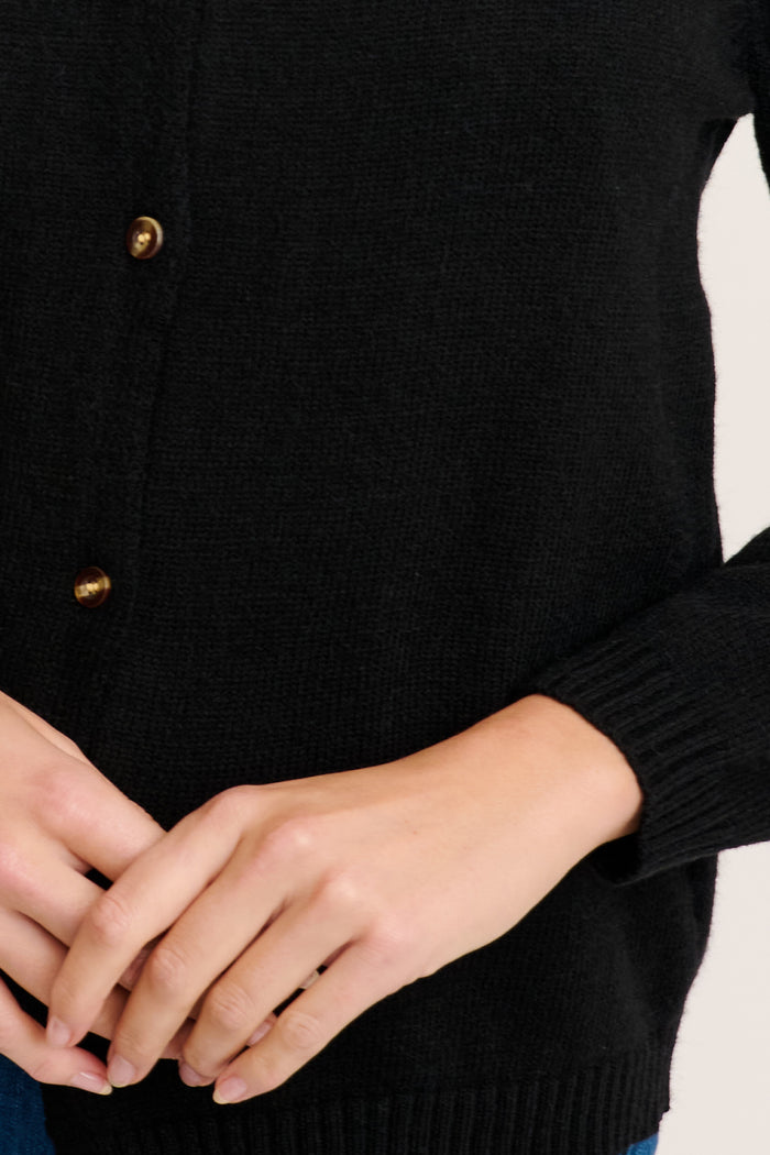 Constellation Knit Cardigan in Black detail