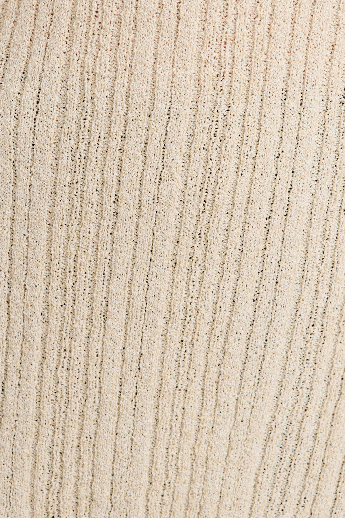 Faint Knit in Beige fabric
