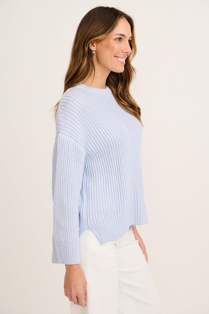 Caress Knit in Light Blue side
