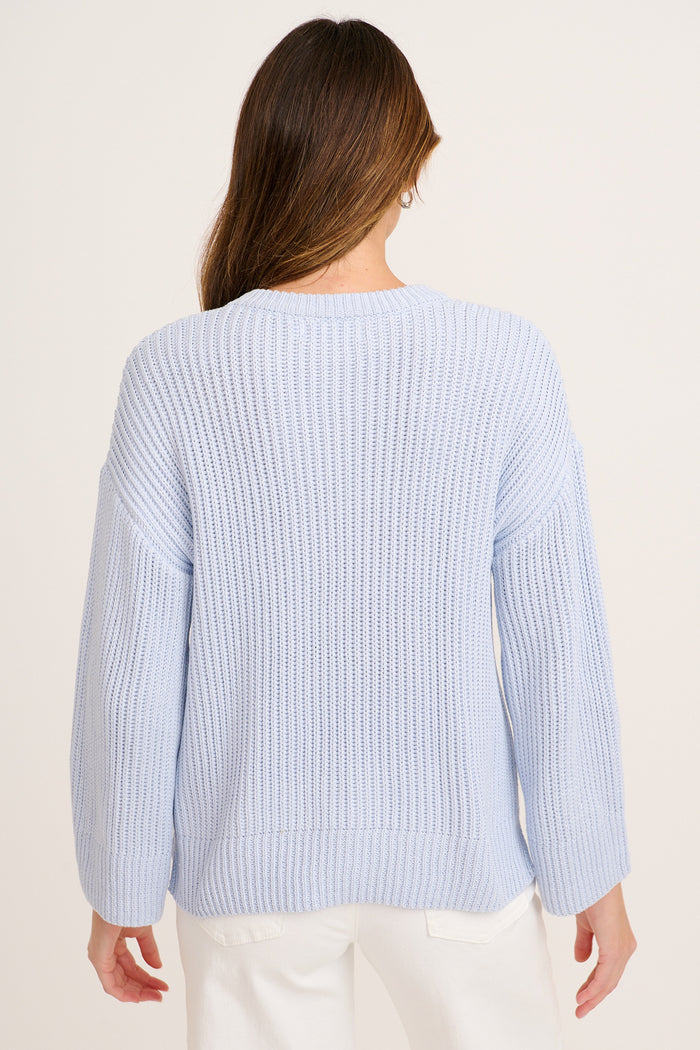 Caress Knit in Light Blue back