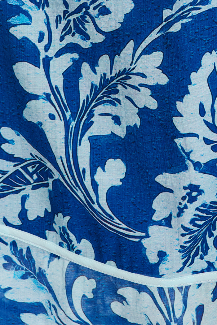Wild Love Maxi Dress in Blue Floral fabric